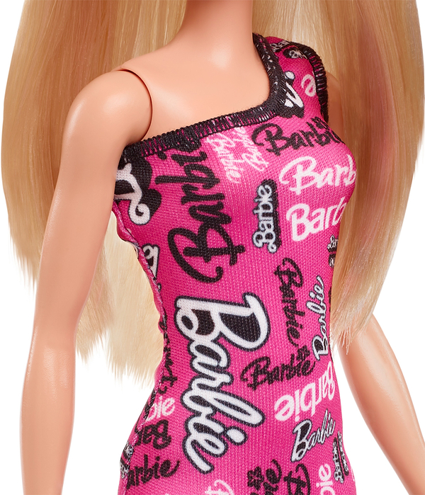 Фото - Кукла Barbie "Супер стиль" в брендированном платье – блондинка (HRH07)