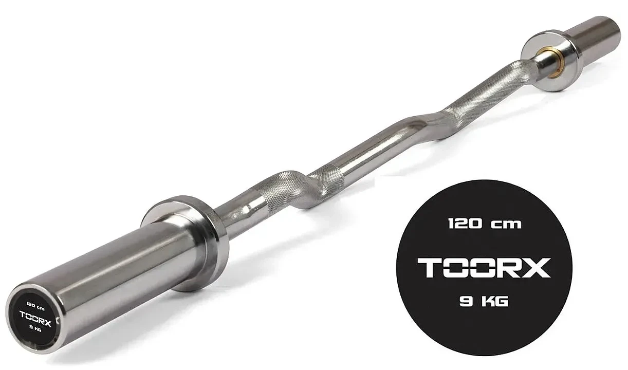 Гриф для штанги Toorx Max 300 Kg EZ curl 120 см 50 мм (BCO-120)