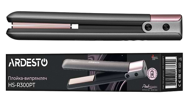 Фото - Уцінка - Вирівнювач волосся Ardesto Pink Touch HS-R300PT