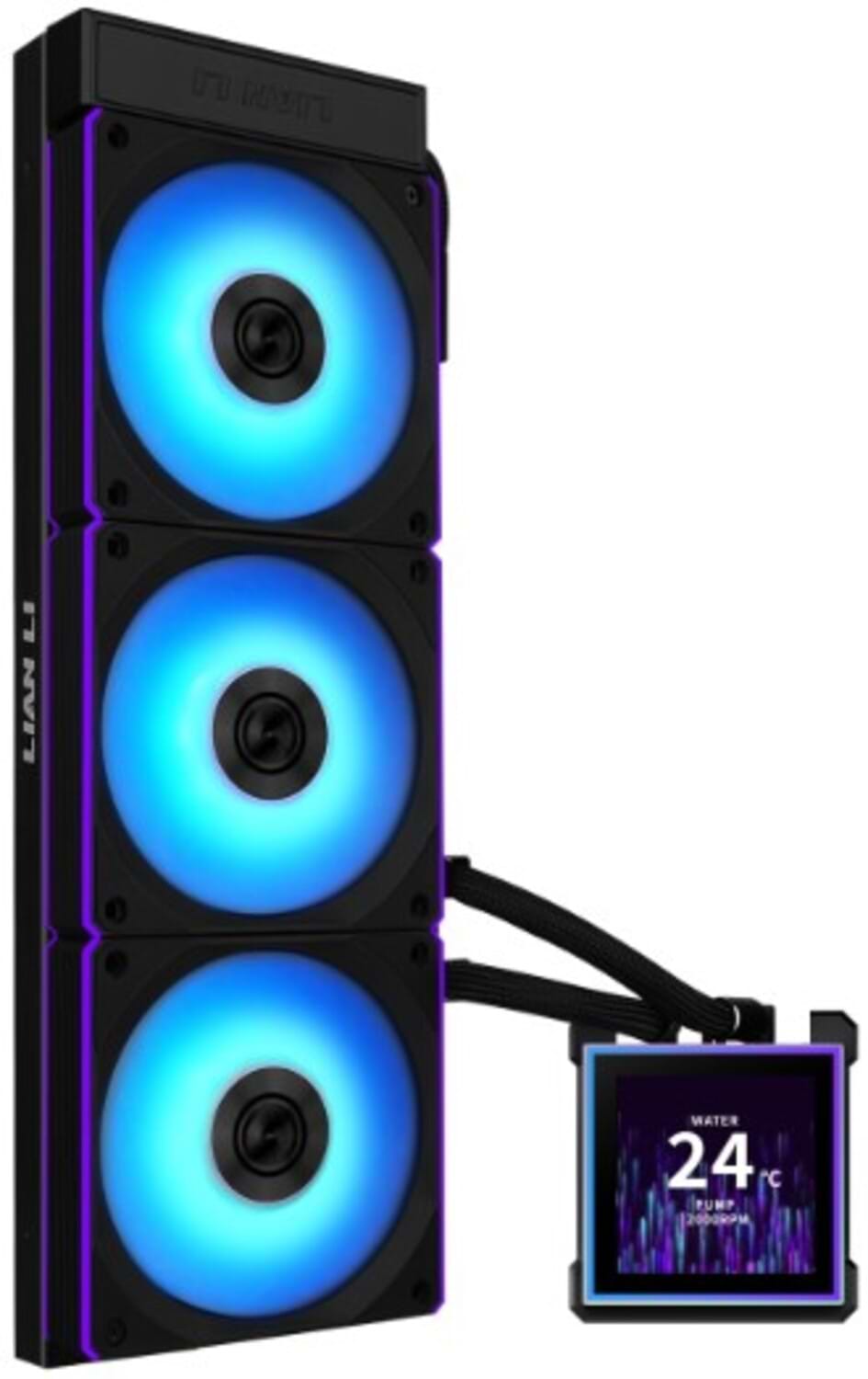 Водяная система охлаждения Lian Li HydroShift II LCD-S 360CL Black (G89.GHS2LCDS36CB.00)