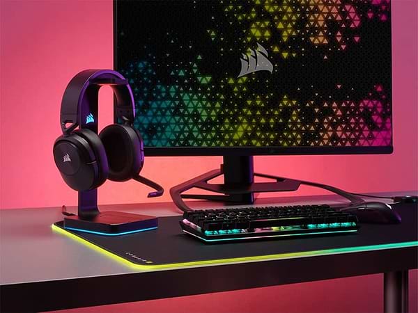 Фото - Гарнитура беспроводная игровая Corsair HS55 Wireless Gaming Dolby 7.1 Carbon (CA-9011280-EU)