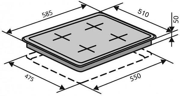 Фото - Варочная панель газовая Ventolux HSF640-T2G CEST (SAND)