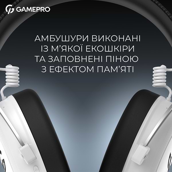 Фото - Гарнітура бездротова ігрова GamePro Asgard Skald (HSW160W)