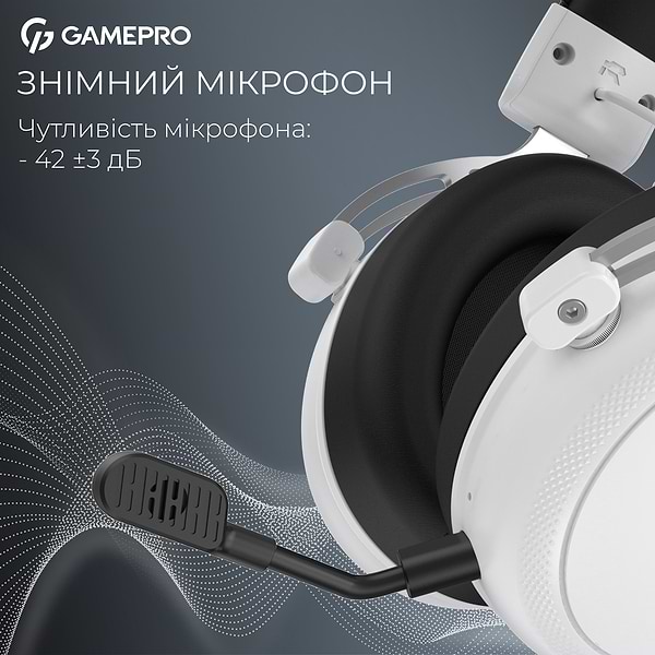 Фото - Гарнітура бездротова ігрова GamePro Asgard Skald (HSW160W)