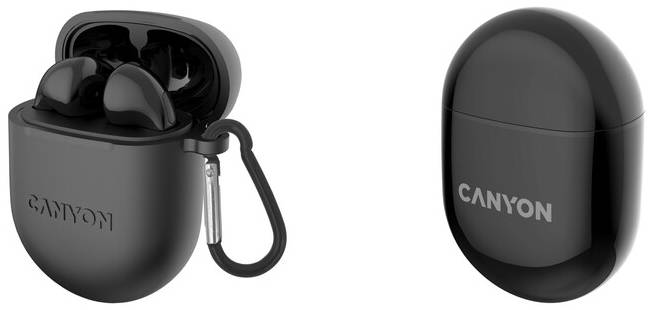 Фото - Наушники вкладыши беспроводные TWS Canyon TWS-6 (CNS-TWS6B) Black