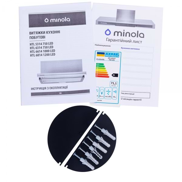 Фото - Вытяжка встраиваемая Minola HTL 6314 I 750 LED