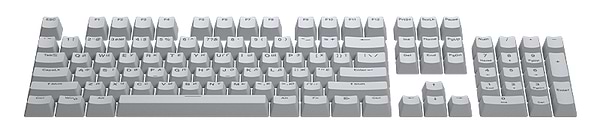 Фото - Уцінка - Додаткові змінні клавіші для клавіатури Hator First Ukrainian PBT keycaps UKR/ENG/rU Gray (HTS-137)