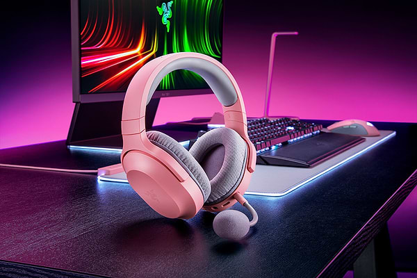 Фото - Гарнітура бездротова ігрова Razer Barracuda X 2022 Quartz (RZ04-04430300-R3M1)