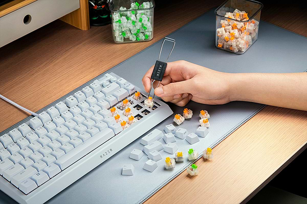 Фото - Клавіатура дротова ігрова Razer BlackWidow V4 75% White (RZ03-05001700-R3M1)