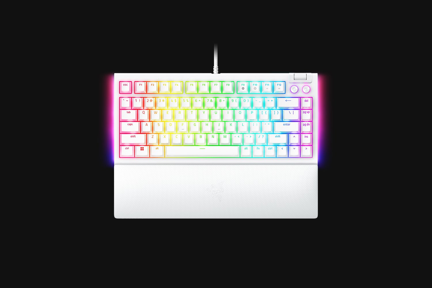 Фото - Клавіатура дротова ігрова Razer BlackWidow V4 75% White (RZ03-05001700-R3M1)