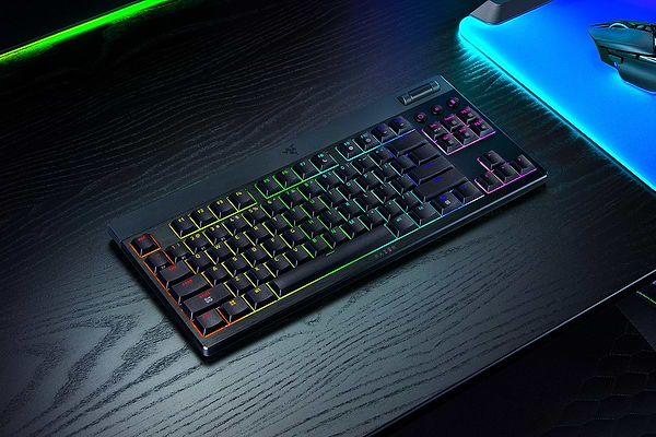 Фото - Клавіатура бездротова ігрова Razer BlackWidow V4 Low-Profile TKL Orange switch (RZ03-05450700-R3M1)