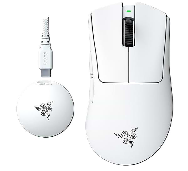 Фото - Мышь беспроводная игровая Razer DeathAdder V4 PRO White (RZ01-05330200-R3G1)