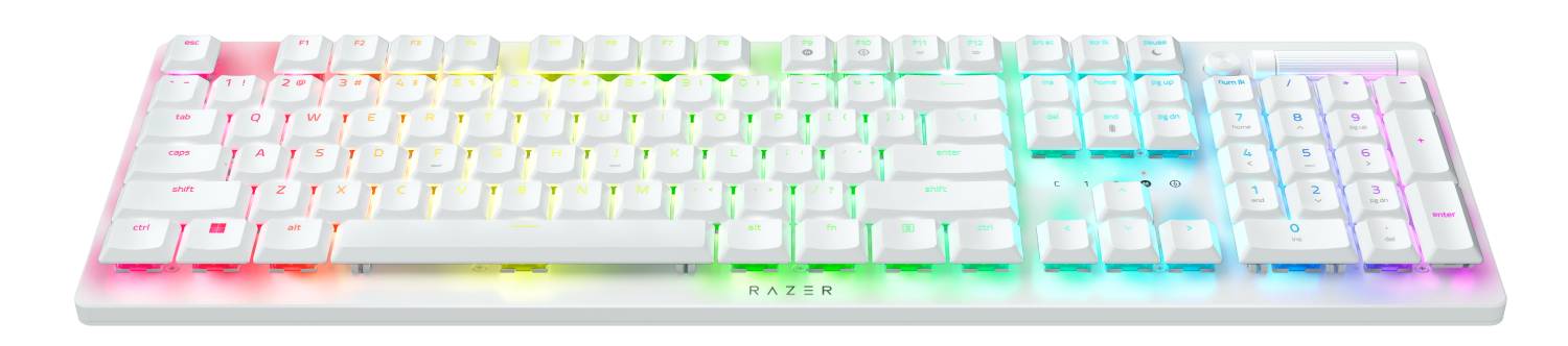Фото - Клавіатура бездротова ігрова Razer DeathStalker V2 Pro Purple Switch White (RZ03-04363500-R3M1)