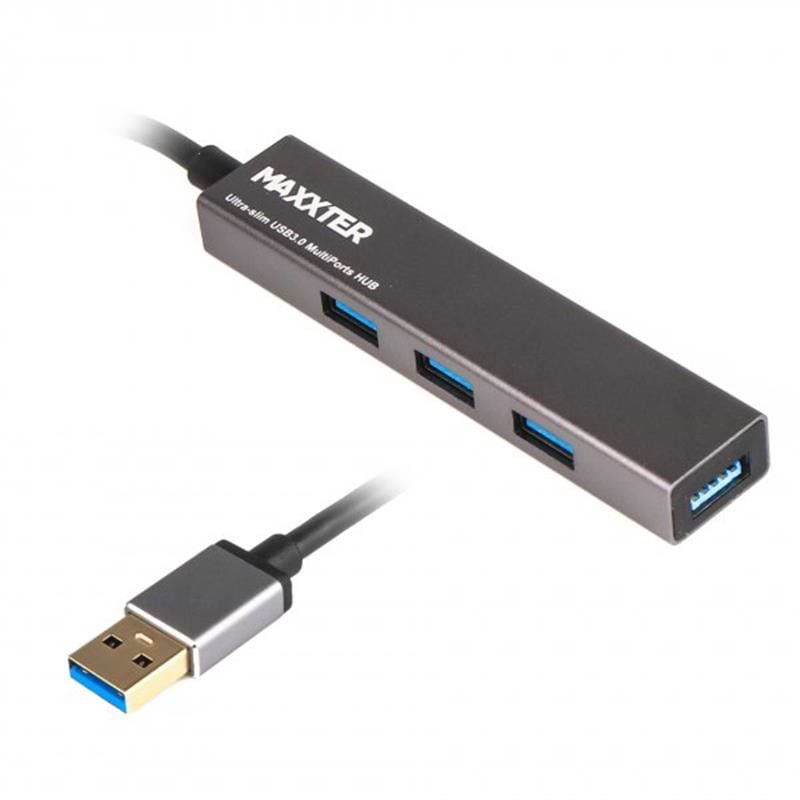 Хаб USB Maxxter HU3A-4P-02 - Фото 1