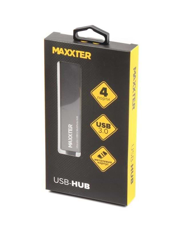 Фото - Хаб USB Maxxter HU3A-4P-02