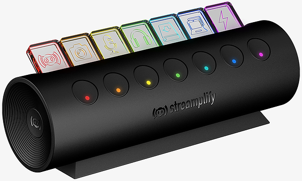 Фото - Хаб USB Streamplify HUB CTRL 7-RGB-EU-F Black (SPUH-HC71217.11)