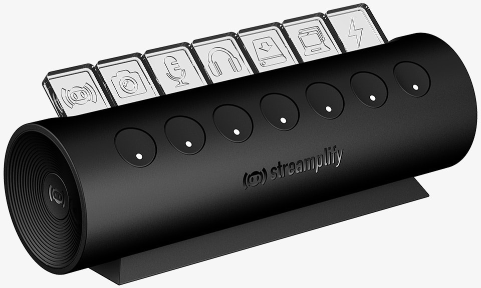 Фото - Хаб USB Streamplify HUB CTRL 7-RGB-EU-F Black (SPUH-HC71217.11)