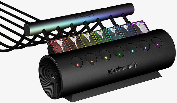 Фото - Хаб USB Streamplify HUB CTRL 7-RGB-EU-F Black (SPUH-HC71217.11)