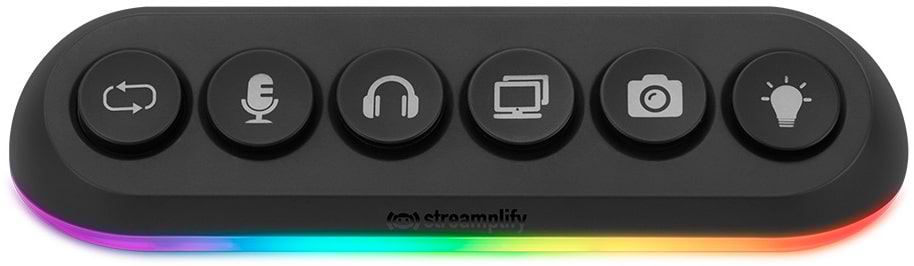 Хаб USB Streamplify HUB DECK 5-RGB-EU-F Black (SPUH-HD51217.11)