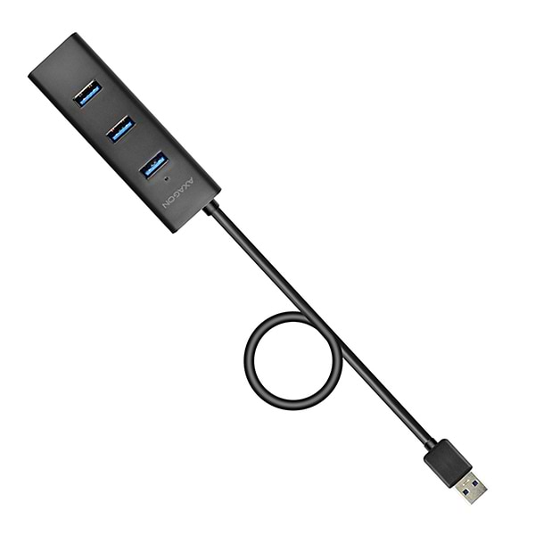 Фото - Хаб USB AXAGON USB3.0 CHARGING 1.2m Cable, MicroUSB Charging, Black (HUE-S2BP)