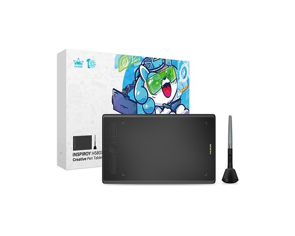 Фото - Графічний планшет Huion H580X Black+рукавиця