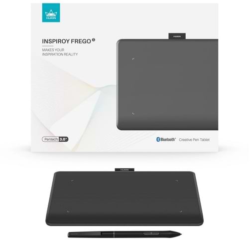 Фото - Графический планшет Huion Inspiroy Frego S, BT, USB-C Black (L-310)