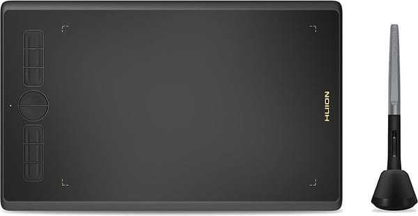 Фото - Графічний планшет Huion H610X Black+рукавиця
