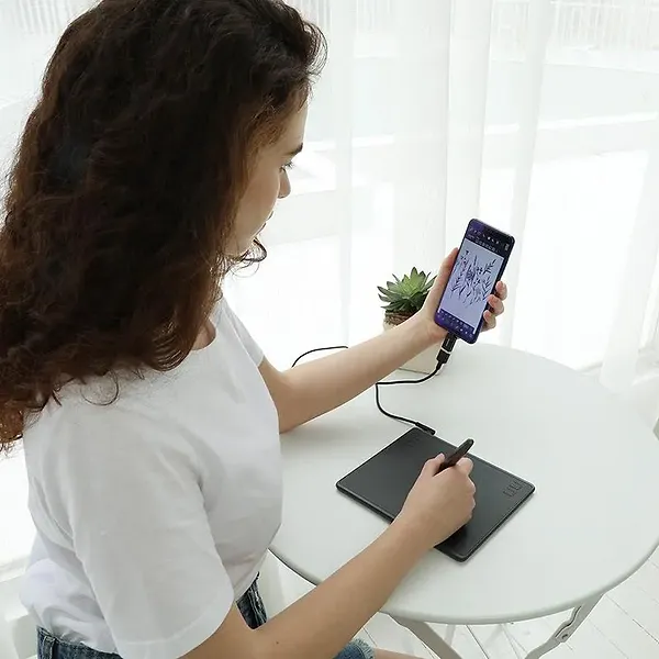 Фото - Графический планшет Huion HS64 + перчатка