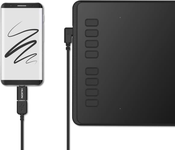 Фото - Графічний планшет Huion Inspiroy H950P+рукавиця