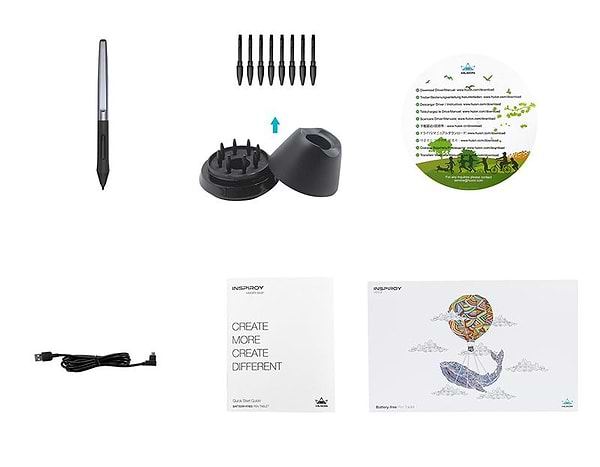 Фото - Графічний планшет Huion Inspiroy H950P+рукавиця
