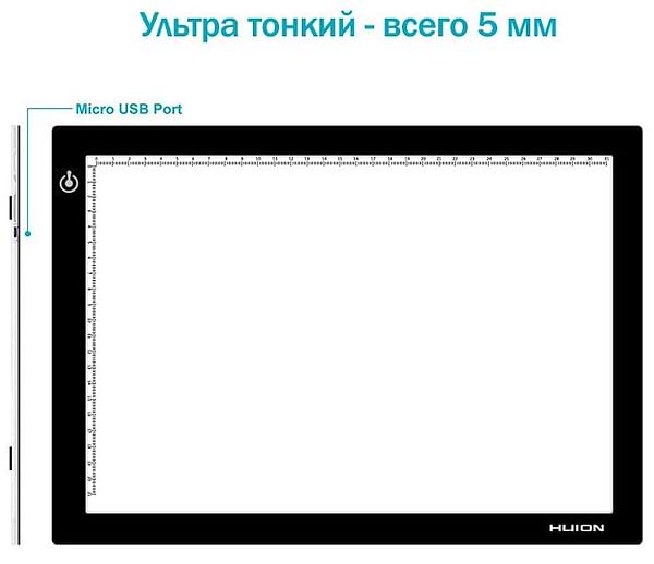 Фото - Уценка - Графический планшет Huion L4S + перчатка