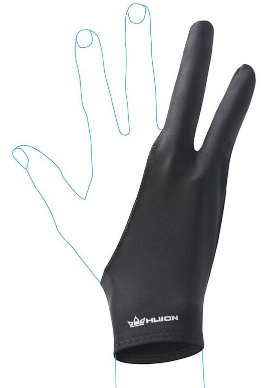 Фото - Уценка - Графический планшет Huion L4S + перчатка