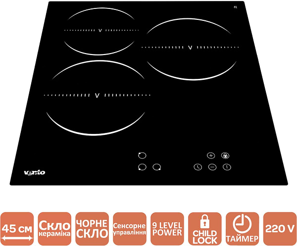 Фото - Варильна поверхня електрична Ventolux HV 43 TC