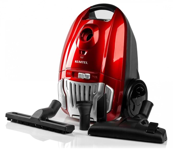 Пылесос для сухой уборки с мешком Kumtel HVC-03 RED - Фото 1