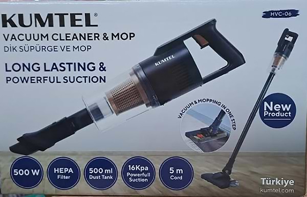 Фото - Пилосос ручний для дому Kumtel HVC-06 Black