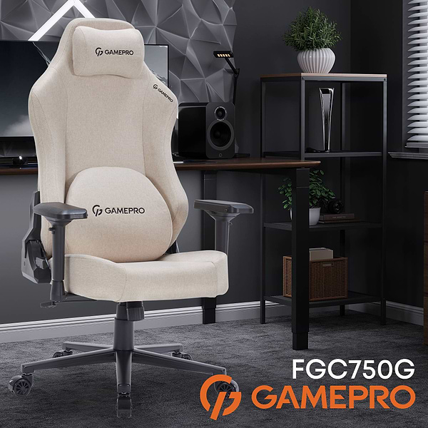 Фото - Кресло для геймеров GamePro FGC750G Size L Fabric Beige