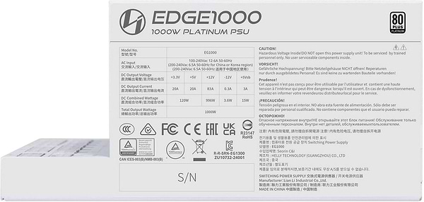 Фото - Блок живлення для ПК Lian Li 80 PLUS PLATINUM (G9P.EG1000.WE00.EU)