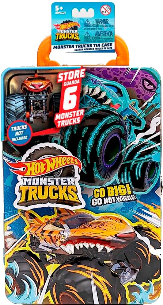 Контейнер для хранения INTEK Металлический контейнер для хранения машинок серии "Monster Trucks" Hot Wheels (HWCC21)