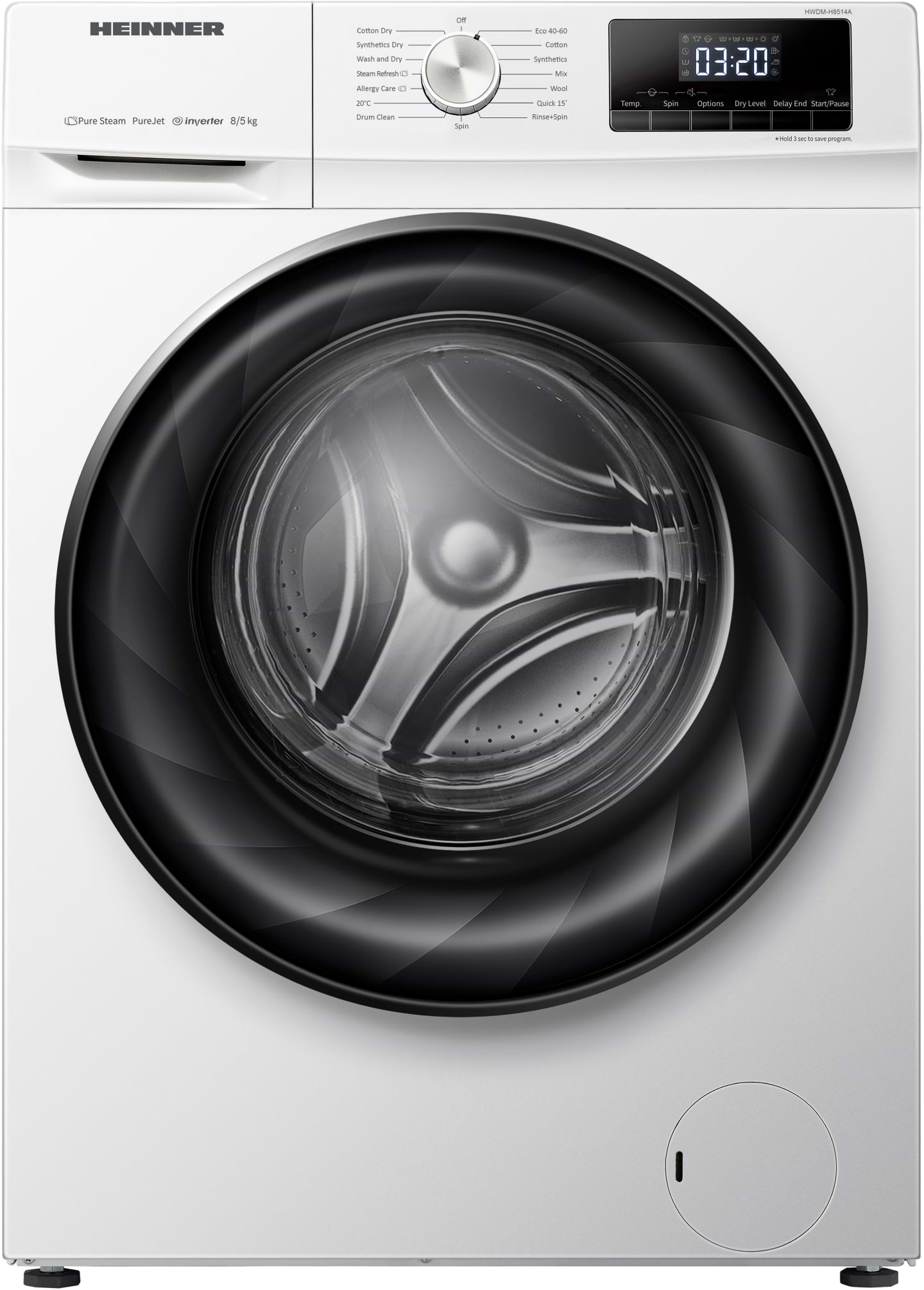 Стирально-сушильная машина Heinner HWDM-H8514A - Фото 1