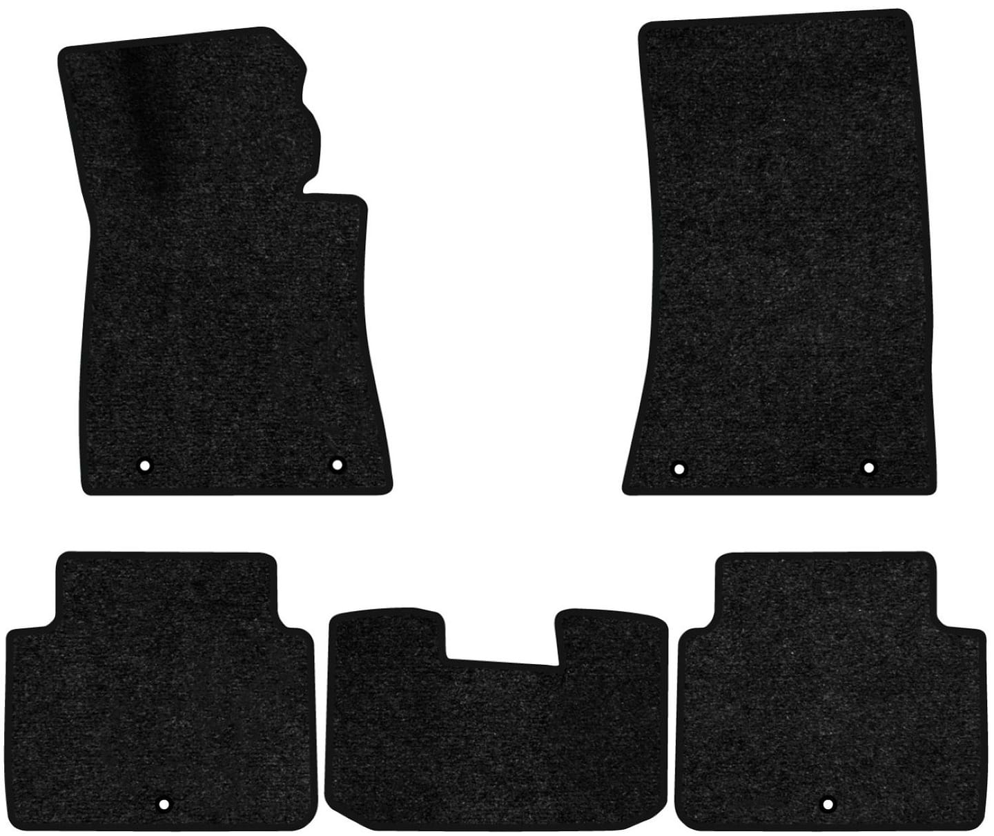 Коврики ворсовые в салон авто EVAtech Standard для Hyundai Genesis (DH) 2014 2 поколение Sedan EU черный кант HY11302CD5KH6VEB