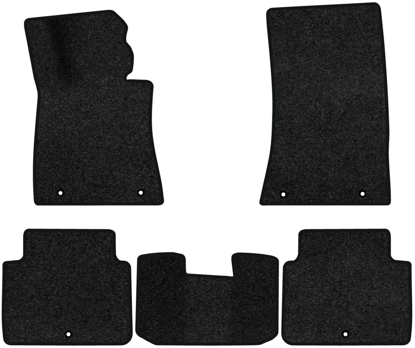 Коврики ворсовые в салон авто EVAtech Premium для Hyundai Genesis (DH) 2014 2 поколение Sedan EU черный кант HY11302CD5KH6VPB