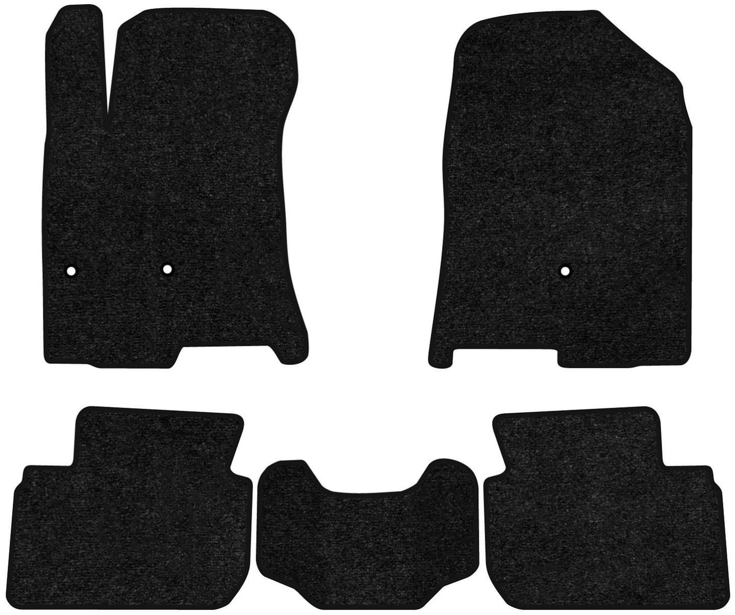 Коврики ворсовые в салон авто EVAtech Standard для Hyundai Ioniq Electric Restyling 2019 1 поколение Htb EU черный кант HY11568C5KH3VEB