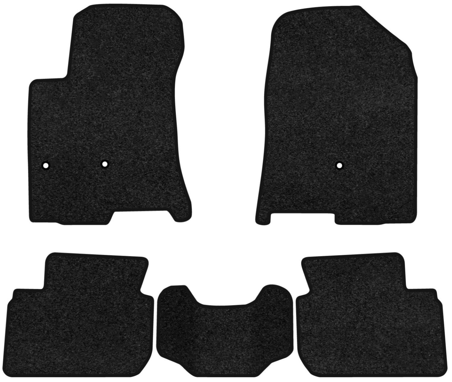 Коврики ворсовые в салон авто EVAtech Premium для Hyundai Ioniq Electric Restyling 2019 1 поколение Htb EU черный кант HY11568CB5KH3VPB