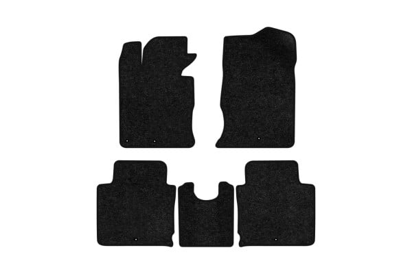 Коврики ворсовые в салон авто EVAtech Standard для Hyundai Grandeur (HG) 2011-2017 5 поколение Sedan EU черный кант HY12193C5LA5VEB