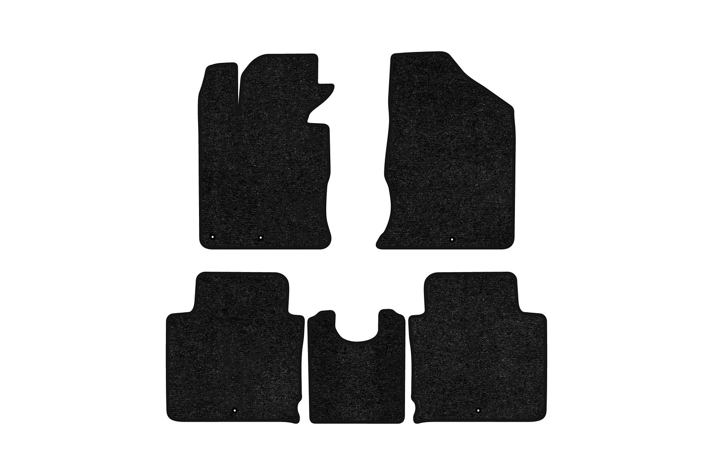 Коврики ворсовые в салон авто EVAtech Standard для Hyundai Grandeur (HG) 2011-2017 5 поколение Sedan EU черный кант HY12193CV5LA5VEB