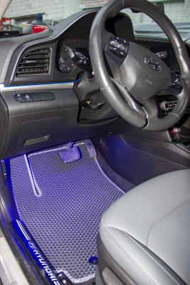 Фото - Коврики из экокожи в салон авто EVAtech ECO для Elantra (AD) (3 clips) Hyundai 2015-2020 6 поколение Sedan USA HY12404CV5KH3BBB