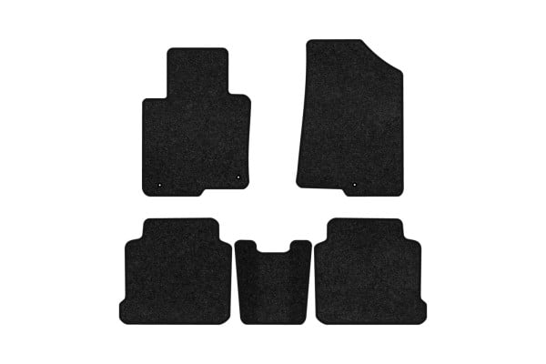 Коврики ворсовые в салон авто EVAtech Premium для Hyundai Sonata (LF) (3 clips) 2014-2019 7 поколение Sedan USA черный кант HY12825CG5LA3VPB