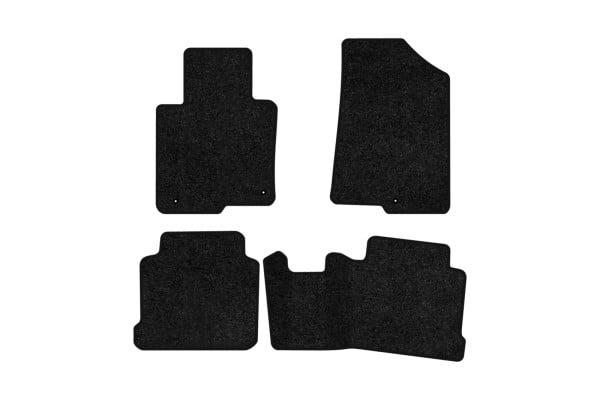 Коврики ворсовые в салон авто EVAtech Standard для Hyundai Sonata (LF) (3 clips) 2014-2019 7 поколение Sedan USA черный кант HY12825PGR4LA3VEB