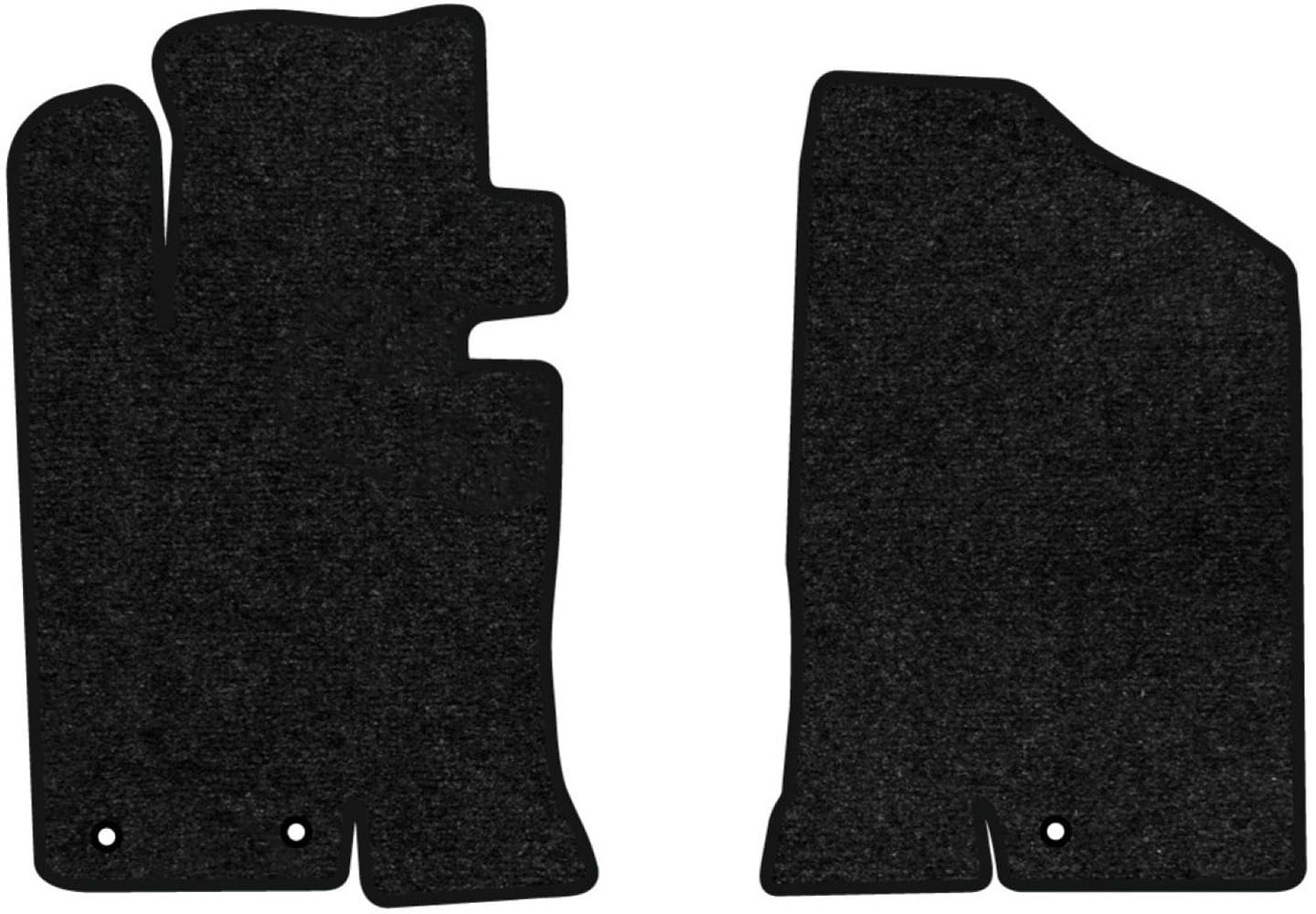 Килимки ворсові в салон авто EVAtech Standard для Hyundai Sonata (YF) (Squib VL+VR) 2009-2014 6 покоління Sedan USA чорний кант HY12902AV2KH3VEB