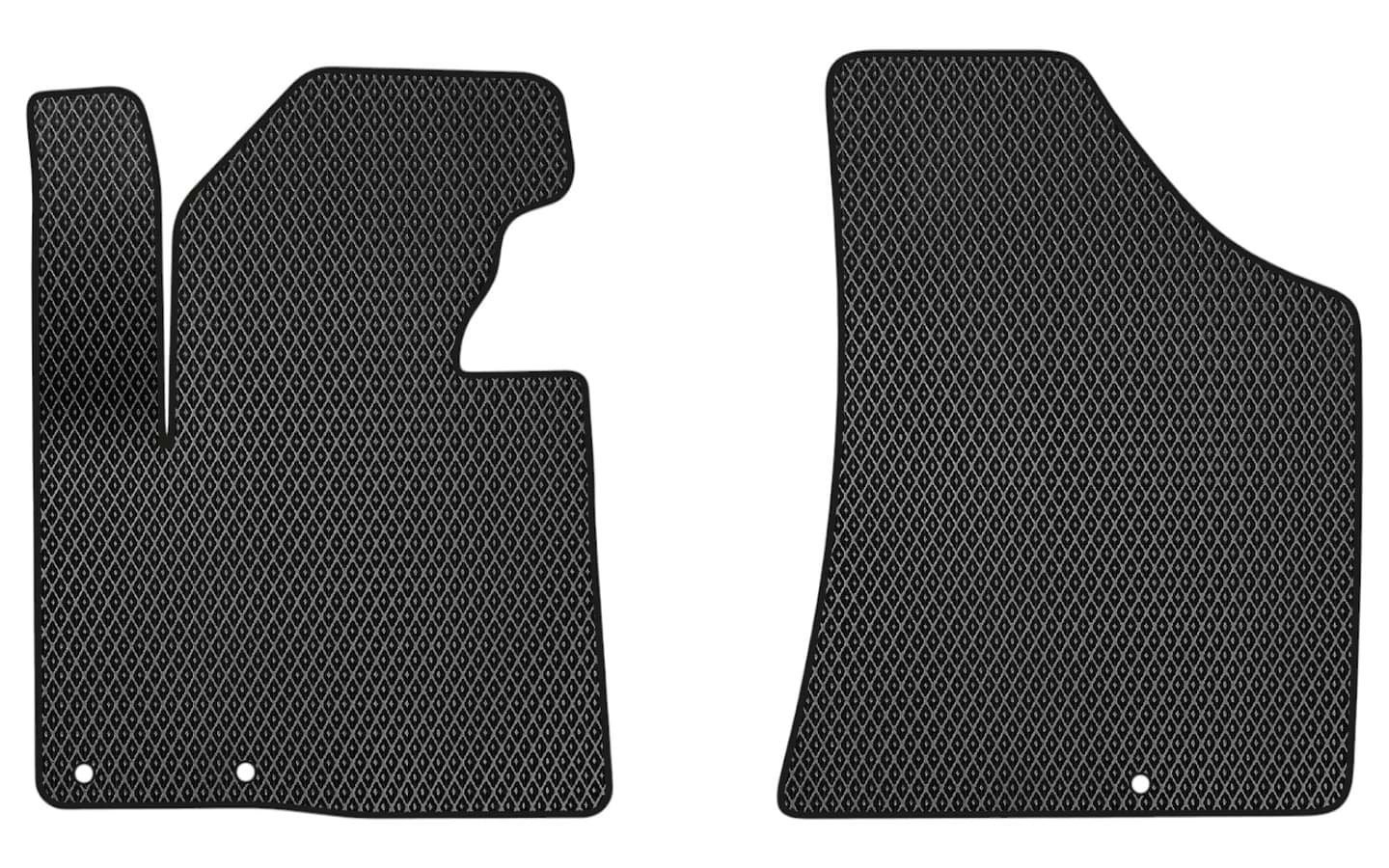 EVA коврики в салон авто передние EVAtech для Santa FE (CM) Restyling (Floor Gas Pedal) 7 seats (3 clips) Hyundai 2010-2012 2 поколение SUV EU HY13311AV2KD3RBB